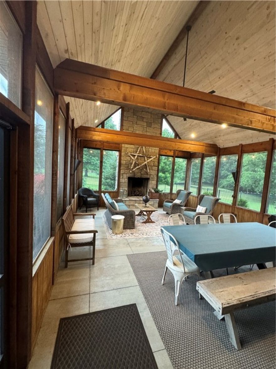 This type of estate home does not come along often! 255 Napa is an updated one level home boasting an in-ground pool PLUS the most beautiful screened-in patio. Updates galore with outdoor living of your dreams! Located in East Fayetteville's gated community of The Vineyards, the home is situated on 2 acres and provides ample garage space for 4 cars and an area to work on small projects.