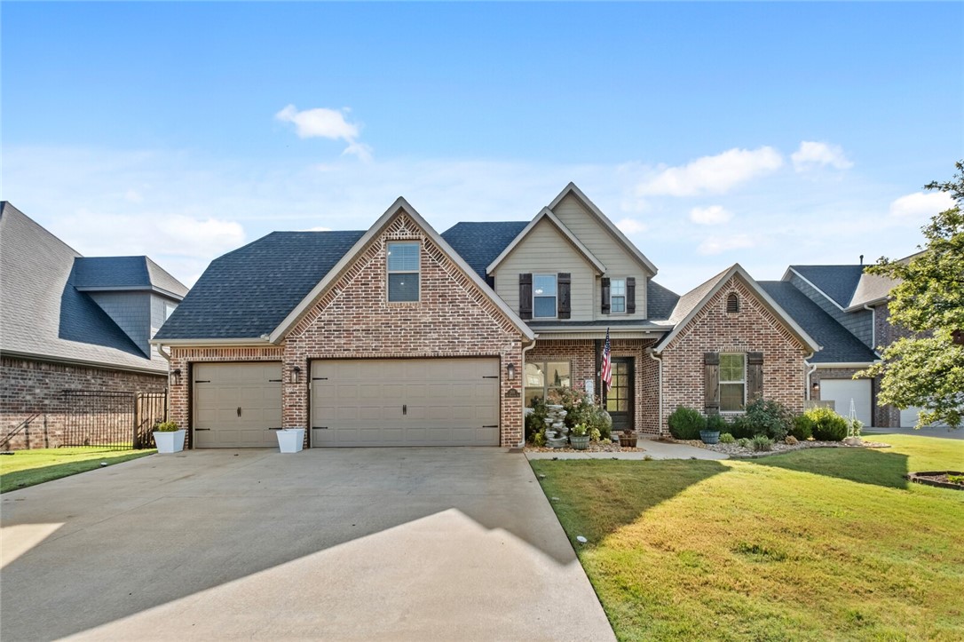 Located in a highly desired neighborhood, this stunning, pre-inspected home is conveniently located close to downtown, schools and trails. This home offers an open floor plan designed with a chefās kitchen that features a breakfast nook with a separate formal dining room. Enjoy wood flooring in the living area, tiled wet spaces, and carpeted bedrooms. Upstairs includes custom-built cabinets in a bedroom and bonus room. Smart features include a Nest thermostat, built-in surround sound indoors and out, and an ADT security system. Step outside to a built-in outdoor kitchen (2021) with grill, sink, and fireplace-fireplace and grill each with its own gas line-plus a sprinkler system and hot tub. Staircase closet converted into a dog room. Community amenities include a park and pool.