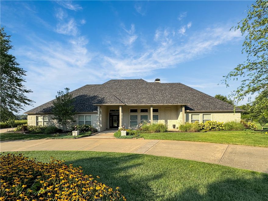 HarBer Meadows! Absolutely gorgeous home on an amazing one-of-a-kind piece of property! Home has  2 ponds w/ a waterfall that meanders down to the lower stocked pond.  This home features 4 BR, 3 ½ Bath. Total Sq/Ft is 3905 in the main house and 406 in the 4th BR, located under the same roof & off the garage w/ a full BR!! The open floor plan is a stunner!  Massive kitchen: gas cooktop, pot filler, double ovens, has café appliances, over-sized quartz island!  Kitchen overlooks the lovely living room, dining room & spacious sunroom w/ amazing views of the yard!  4 car garage space: 3 Car oversized garage with the house & a separate garage in back.  Wonderful study w/ lots of storage.  Large primary bedroom, built in drawers, luxurious Master bathroom w/ oversized shower & double sinks. 2 closets! Huge Laundry room w/ a sink and lots of counter space and cabinets. Built in ironing board! Great property! Great house!! great location!