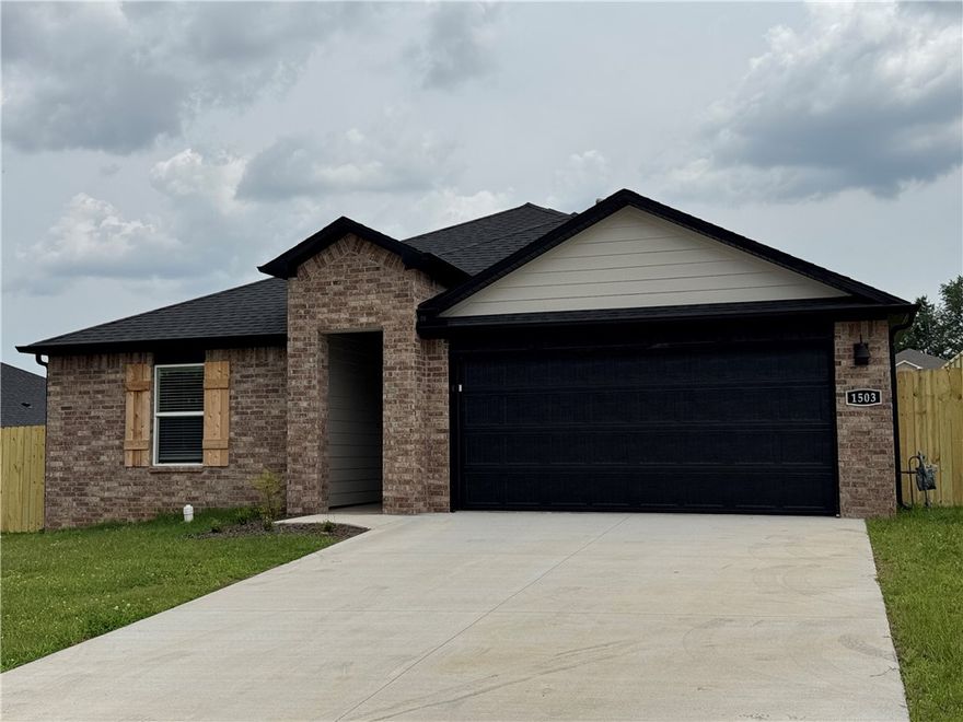 Xxx xxxx  Plan in Nature Walk, located in Springdale.  These brand-new homes will be 4-sided Brick!  Living room will showcase a beautiful and modern Electric Fireplace with Poplar Mantle.  Homes will have LVP and Carpet. Kitchen will have 36-inch cabinets, lovely appliances and quartz countertops and tile backsplash.  Ceiling fan in the living room.  Primary bedroom has a fabulous en suite, dual sinks, with an oversized walk-in shower with tiled walls and elongated commode. LED lighting throughout. High efficiency AC with programmable Wi-Fi thermostat. Front, side and PARTIAL back sod only. Come find your dream home today! Taxes and Parcel TBD. Garage Door Opener!
