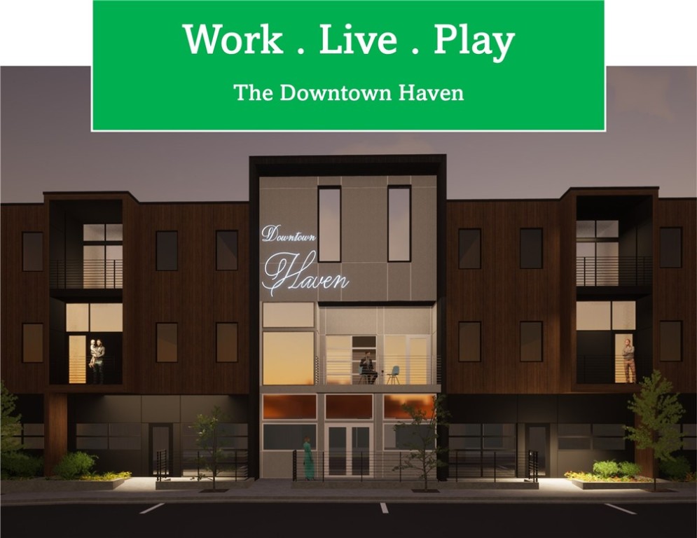 SOPHISTICATED URBAN LIVING IN DOWNTOWN BENTONVILLE –The Warhol, a striking corner unit with expansive north-facing views. Nestled between the Walmart Campus and the vibrant Downtown Square, this boutique condo complex offers refined, walkable living just steps from world-class museums, dining, and culture. Designed with comfort and style in mind, this residence features an open-concept living space anchored by a dramatic wall of glass and modern fireplace, filling the home with natural light. The kitchen boasts a large 4-person island, abundant cabinetry, and a designated dining area, perfect for everyday living or entertaining. The oversized primary suite is a true retreat, complete with a sitting area and a spa-inspired ensuite featuring dual vanities and a curated wet room with soaking tub and shower. With just 29 luxury residences in the community, this home blends modern design, privacy, and proximity in one of Northwest Arkansas' most desirable addresses. Ready in October.