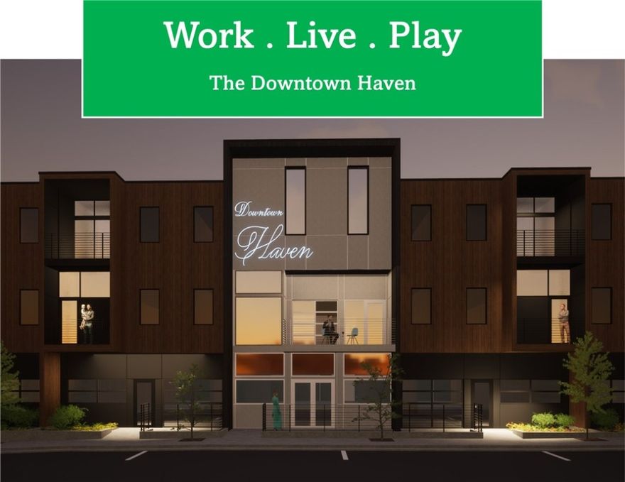 SOPHISTICATED URBAN LIVING IN DOWNTOWN BENTONVILLE –The Warhol, a striking corner unit with expansive north-facing views. Nestled between the Walmart Campus and the vibrant Downtown Square, this boutique condo complex offers refined, walkable living just steps from world-class museums, dining, and culture. Designed with comfort and style in mind, this residence features an open-concept living space anchored by a dramatic wall of glass and modern fireplace, filling the home with natural light. The kitchen boasts a large 4-person island, abundant cabinetry, and a designated dining area, perfect for everyday living or entertaining. The oversized primary suite is a true retreat, complete with a sitting area and a spa-inspired ensuite featuring dual vanities and a curated wet room with soaking tub and shower. With just 29 luxury residences in the community, this home blends modern design, privacy, and proximity in one of Northwest Arkansas' most desirable addresses. Ready in October.