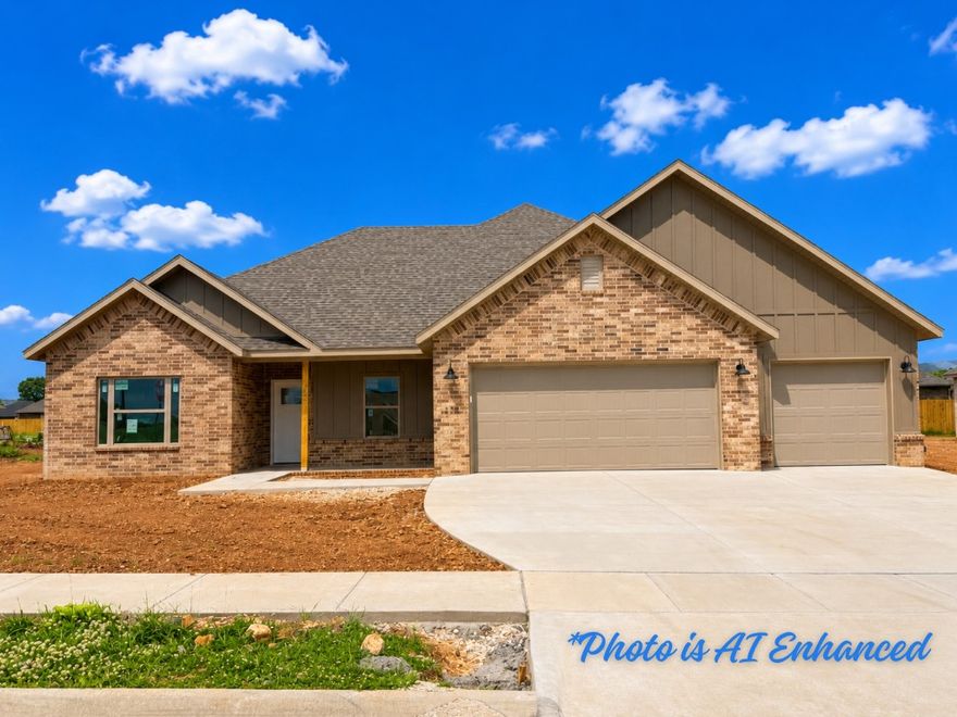 This one checks all of the boxes - 4 bedrooms, 3 car garage, gas range, thick granite, upgraded cabinetry and more! The primary suite is complete with a full tile shower. Home comes standard with Blinds, Gutters, a fully sod yard and a full fence.