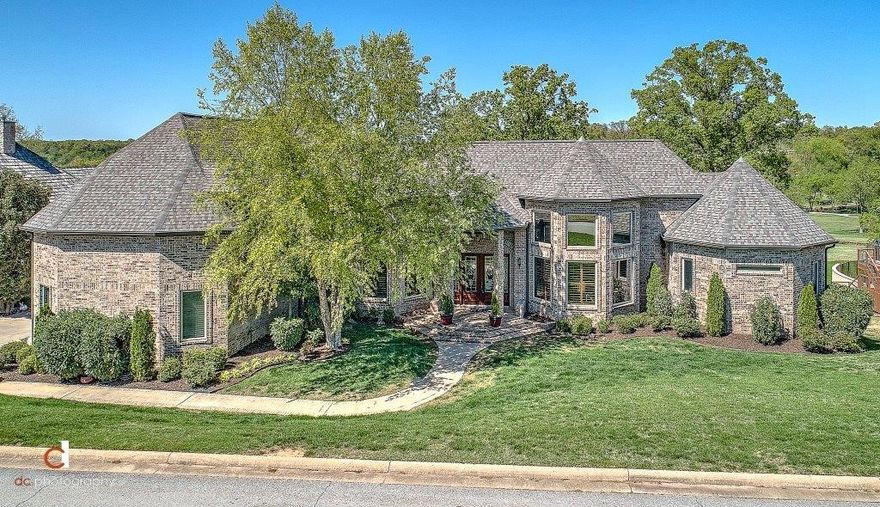 RECENTLY UPDATED!!  GORGEOUS CUSTOM BUILT 5 BEDROOM GOLF FRONT SHOWSTOPPER TUCKED AWAY IN THE PRESTIGIOUS GATED PINNACLE GOLF & COUNTRY CLUB!  This exceptional estate was custom designed to maximize the sweeping golf course views that can be enjoyed from almost every room!  Elegant and spacious great room greets you into the home and walks out to a 60’ maintenance free deck overlooking the golf course, library w/ floor to ceiling custom built-ins/shelving, private study, fully equipped gourmet kitchen w/ large island & pantry, charming great room w/ fireplace, main level master retreat w/ views & deck access!  Walk-out basement hosts huge bonus area, living area, full granite wet bar, exercise room, bedroom, 2 full baths and tons of walk-in storage space!  Lower covered patio w/ built-in gas grill!  Wired & plumbed for hot tub & pool!  Invisible fence! NEW ROOF, SECURITY SYSTEM, PAINT, LIGHT FIXTURES, INTEGRATED SMOKE DETECTORS, UPDATED POWDER BATHS and MORE! Every comfort & luxury has been accounted for!!