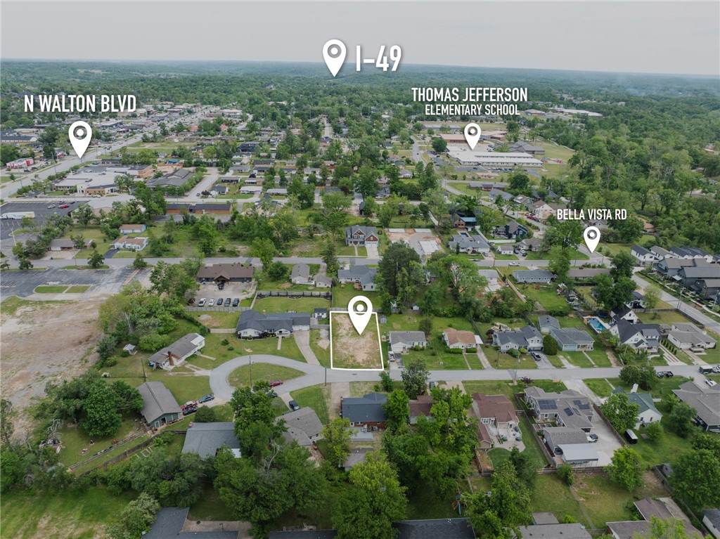 This may be the best deal on a Downtown Bentonville lot. Cleared and ready for your dream build. This quiet cul-de-sac allows for privacy with convenient access to everything Downtown Bentonville has to offer.