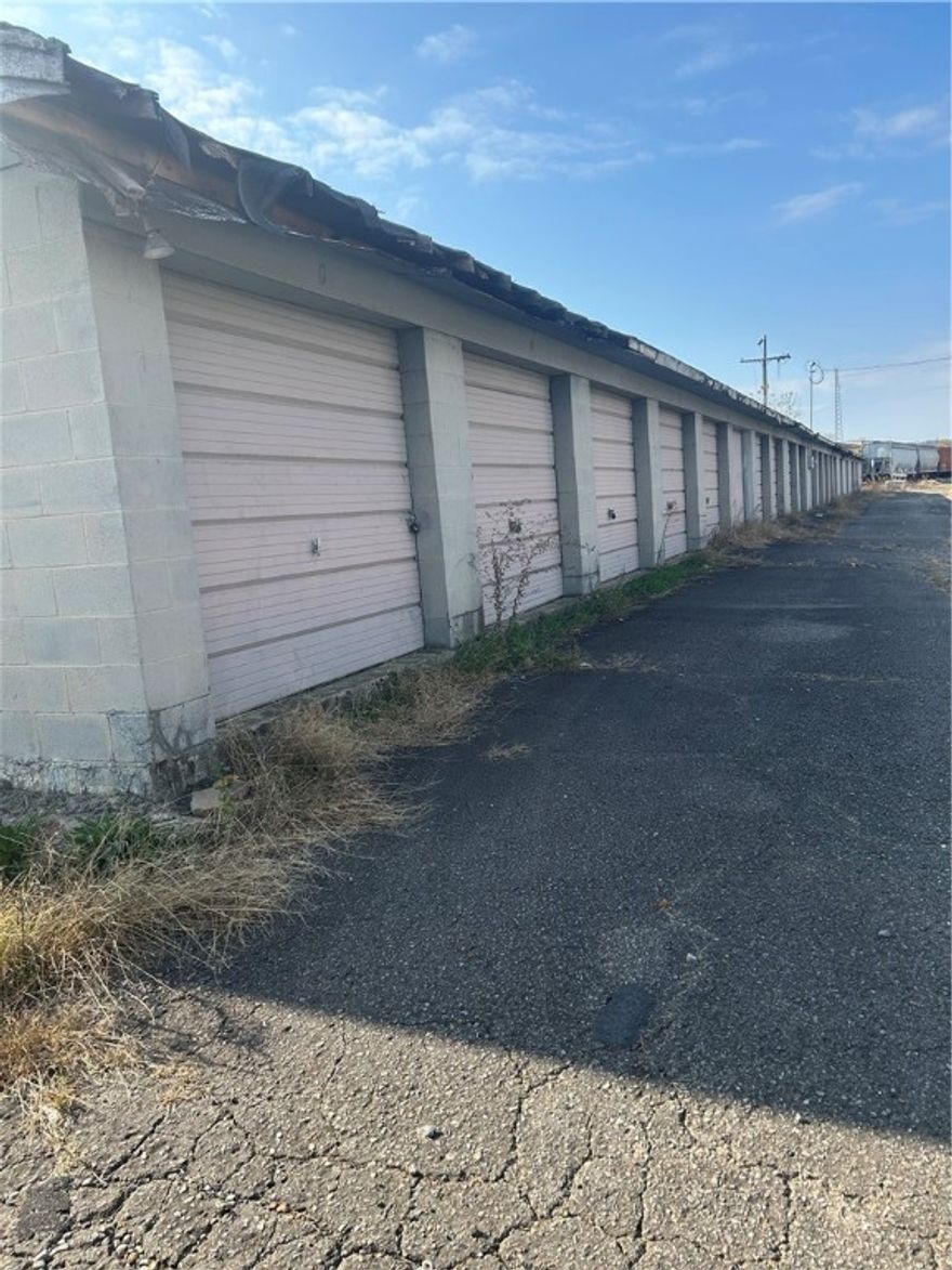 What an opportunity!!!  In need of TLC storage units.  Great location!!
