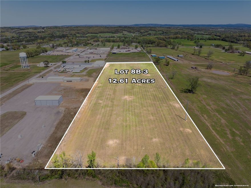 12.61 acres in Mulberry Industrial Park, ready to build with water meter, electric (3 phase), gas & sewer, new survey, located in an excellent area for growth in midst of many successful thriving businesses.