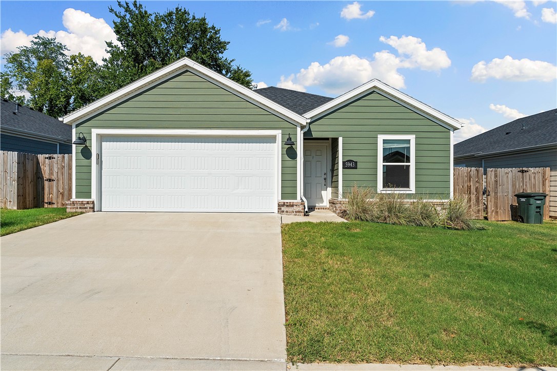 Welcome to this well-maintained 3-bedroom, 2-bath home offering 1,346 sq. ft. of inviting living space on a low-maintenance 0.11-acre lot. Just 10 minutes from the University of Arkansas, this property is a fantastic option for investors, first-time buyers, or anyone looking for a comfortable home in a prime location. Inside, youāll find a thoughtfully designed layout with a bright living room, LED lighting, ceiling fans, and a programmable thermostat for year-round comfort. The kitchen comes fully equipped with modern appliancesāincluding a gas cooktop, electric oven, refrigerator, microwave, dishwasher, and garbage disposalāplus an ice maker connection and pantry for extra storage. Additional features include a washer and dryer, and attic storage. Outside, enjoy a fenced backyard perfect for relaxing or entertaining, along with a 2-car garage providing secure parking and more storage space.This move-in ready home combines comfort, convenience, and locationāschedule your showing today!