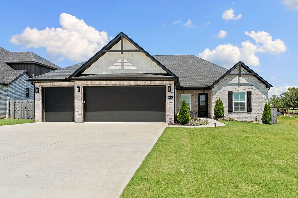 Don’t miss this gorgeous all-brick home in West Springdale’s Benedetto subdivision. No expense was spared on the phenomenal custom-built outdoor living space with multiple seating areas, built-in refrigerators, sun shades, gas fireplace and a built-in firepit. Tons of space for grills, smokers, and all of your BBQ equipment! The home's interior has high-end features like custom cabinets, quartz counters, Frigidaire Pro appliances, 8' doors and wood flooring throughout the main living, dining, kitchen and primary bedroom. Extras include a tankless water heater, 8' insulated garage doors, fenced yard, gutters, blinds, and irrigation system. The large laundry room conveniently connects to the primary bedroom. Enjoy neighborhood perks like a pool, sport court, pickleball, and basketball. Come see what makes life in Benedetto so special!