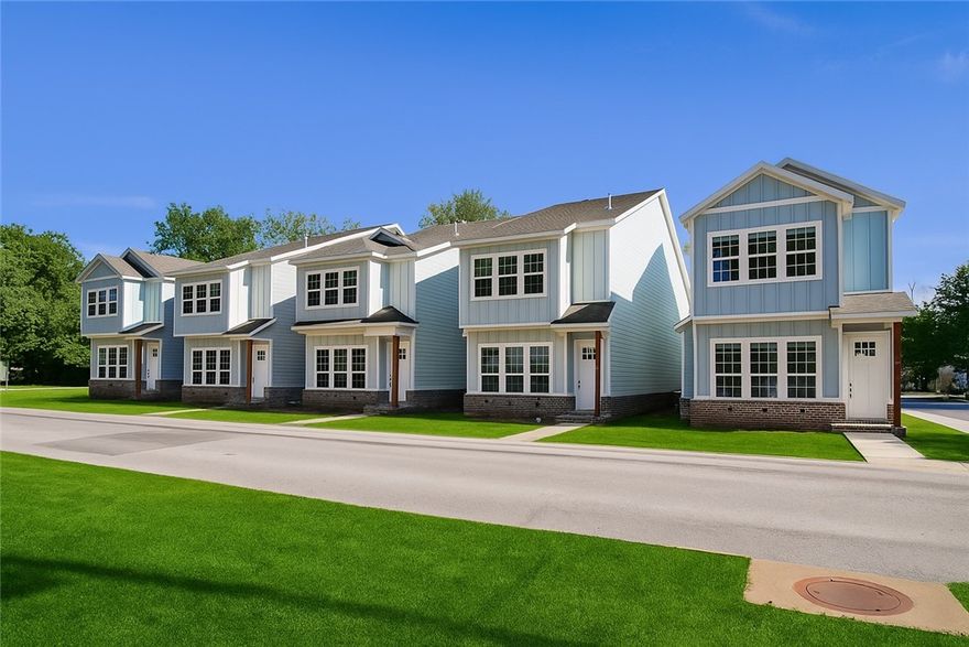 Exceptional investment opportunity in the core of Downtown Rogers. 5 single-family homes built in 2023, all 100% leased. Each unit includes a spacious layout featuring 4 bedrooms, 2.5 baths, and a 2-car attached garage. Hardie-board / brick exteriors and high end finishes throughout!