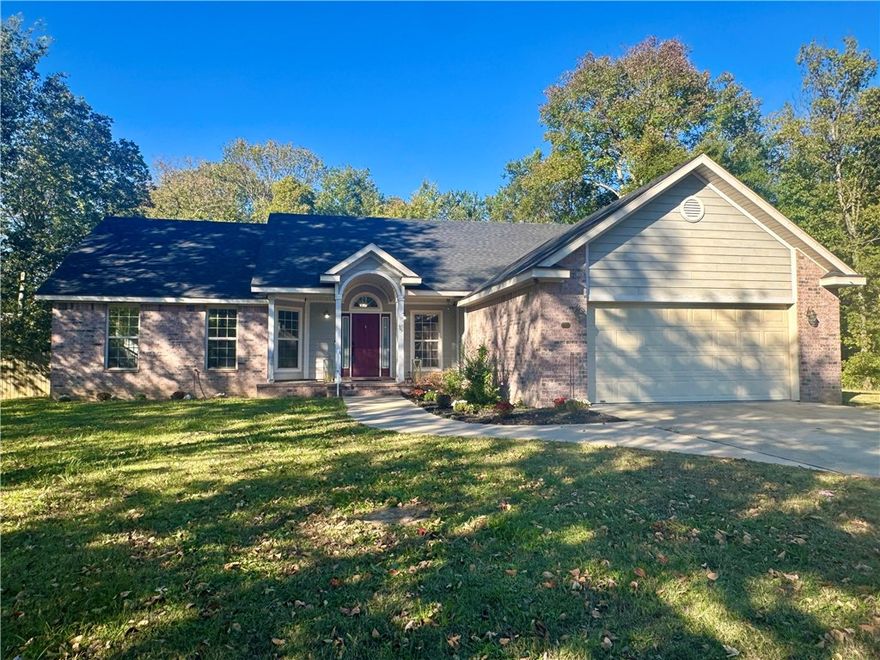 LOCATION, LOCATION This 4 Bedroom, 2 Bath , split bedroom floor plan on the outskirts of Fayetteville feels like your own piece of paradise.  Huge sunroom that looks out to your own in ground pool with new vinyl liner, new heater and pump.  A covered patio for summer barbecues. Has extended decking for entertaining and laying out by the pool & catching some sun.  Master bedroom has trey ceiling, double vanities, walk-in shower with sliding glass doors, whirlpool tub and his and her walk-in closets.  Guest bath has double vanities, tub-shower combo with sliding glass doors for the other 3 bedrooms.  Kitchen has two pantries, eat-in-kitchen area and breakfast bar.  Large laundry room with window for natural light that goes out to a 2 car garage.  All of this on 3/4 of an acre or for those that want more space, you can purchase additional acreage. 9 acres with a barn and a nice pond.   MLS number 1324914