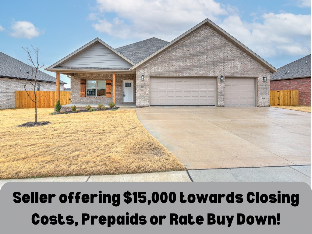 $15,000 Buyer Incentive! Brand New Home located in the Heart of Farmington. This Full Brick home has a welcoming front porch with wooden shutters & posts making it the perfect place to sit and welcome guests. Inside you will find 4 Bedrooms, 2 Full Bathrooms with plenty of room for all of your entertaining. The Primary Suite is a popular design featuring a Laundry Room connection through the Closet. The ensuite Primary Bath has Double sinks, a fully tiled shower and a large tub. Seller is offering $15,000 towards your Closing Costs, Prepaids or even a Rate Buy Down on this stunning new construction home. This home also comes with Blinds, Gutters & a Full Fence. Walking Distance to Creekside Park which features a walking trail, picnic tables & benches, large playgrounds, basketball courts, tennis/pickle ball courts, a ninja course, disc golf course, and a pavilion.