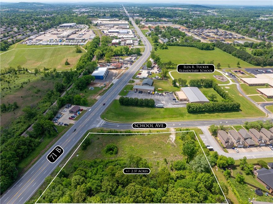 leveled lot on busy road. Will need to be rezoned for commercial use.