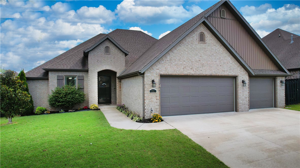 Welcome to this beautifully designed 5 bedroom/3 bath home located within the Bentonville school district, just minutes from schools. Featuring a spacious layout, this property includes a fifth bedroom or bonus room that can serve as a second primary suite, perfect for guests or multi generation living. The inviting sunroom provides a bright and relaxing space to enjoy year-round, whether for morning coffee or unwinding at the end of the day (sunroom not included in the sq ft of the home/has its own heat/air unit). Thoughtfully designed living areas create an ideal flow for both daily life and gatherings. With a great floor plan and spaces tailored to today's lifestyle, this home truly stands out. Island in kitchen is moveable.
