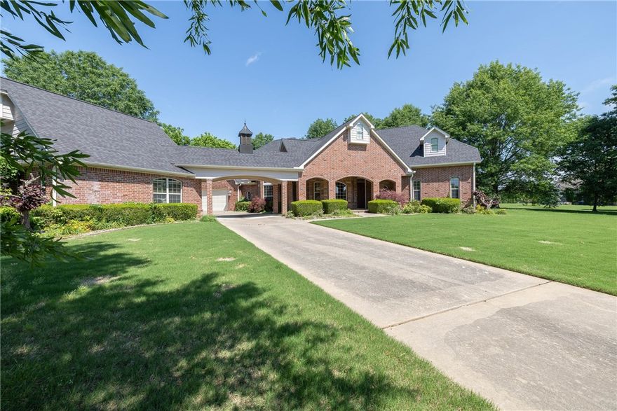 Stunning one-level home nestled within the gates of Bordeaux Village, boasting 2.1 acres of beautifully landscaped grounds. The well-appointed floor plan encompasses 3 spacious bedrooms, 2.5 bathrooms, and a separate guest apartment providing ample space for relaxation and entertainment. The gourmet kitchen is equipped with premium appliances including a 5 burner gas cooktop, double ovens, dishwasher, refrigerator, and tile floors perfect for any culinary enthusiast. The kitchen also features expansive islands, a breakfast area, and a family room creating a seamless flow perfect for entertaining. Formal dining and living rooms provide additional space for entertaining. Multiple porches, including a flagstone front porch accent the front side and back of the house. The property also features a well-fed sprinkler system. The home is a true gem!