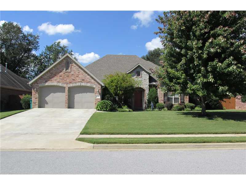 THIS IS A BEAUTIFUL HOME IN AN ESTABLISHED NEIGHBORHOOD! EASY ACCESS TO I-49. THE HOME FEATURES A SPLIT FLOOR PLAN WITH FORMAL DINING ROOM. COVERED BACK PATIO, LARGE BACK YARD. STAINLESS APP., REFRIGERATOR, FRONT LOAD W/D, SURROUND SOUND INCLUDED.