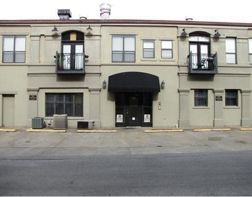 Perfect downtown condo in the Rollston Building above Theo's Restaurant right in the heart of the Dickson St. scene. Condo features newer updated amenities. Unit has 2 bedrooms with their own bathroom and a really cool kitchen and living area with a balcony overlooking Theo's and Dickson Street. Unit has all the appliances including refrigerator and a stacked washer and dryer. 2 parking spaces directly in front of property. Tall ceilings, open floor plan and small balcony are yours to enjoy for football games, entertaining or if you want to live right in the middle of everything enjoyable in Fayetteville. Just minutes from the square, U of A and right on Dickson St. Pictures may be of similar unit and were taken when they were used as an AirBNB. These are NOT furnished like pics show. Unit 206 will be available on June 1, 2025.