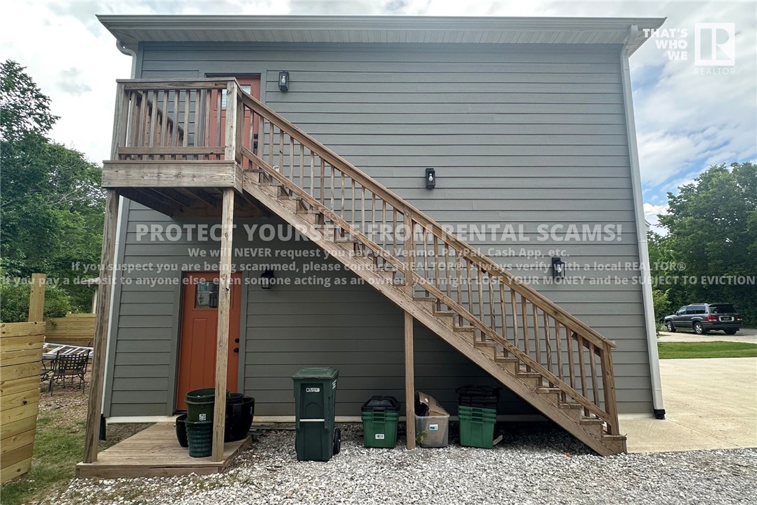 COMING SOON! Available approx. 7/1/25! Water, Trash & Lawn Mowing Included! NO DOGS. *Available date may change. Property is tenant occupied - do not disturb the tenant. This 1 bedroom, 1 bathroom second floor studio apartment is located just North of the U of A Bus Route and a short drive to the University of Arkansas Campus. Close proximity to Gregory Park, Shopping and Eateries on North Street and Gregg Avenue! Open concept living room, kitchen and dining area, private bedroom and bath. Laminate flooring throughout, beautiful leathered granite countertops in kitchen and bathroom, All Appliances and Washer & Dryer are included! ***McNaughton Real Estate marketing & applications only, management and lease provided by another party.