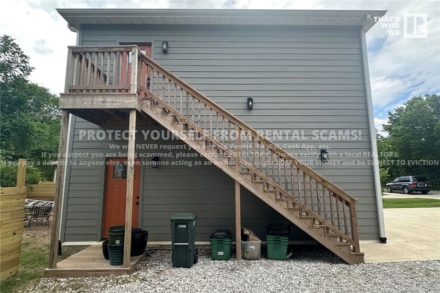 COMING SOON! Available approx. 7/1/25! Water, Trash & Lawn Mowing Included! NO DOGS. *Available date may change. Property is tenant occupied - do not disturb the tenant.  This 1 bedroom, 1 bathroom second floor studio apartment is located just North of the U of A Bus Route and a short drive to the University of Arkansas Campus. Close proximity to Gregory Park, Shopping and Eateries on North Street and Gregg Avenue! Open concept living room, kitchen and dining area, private bedroom and bath. Laminate flooring throughout, beautiful leathered granite countertops in kitchen and bathroom, All Appliances and Washer & Dryer are included! ***McNaughton Real Estate marketing & applications only, management and lease provided by another party.