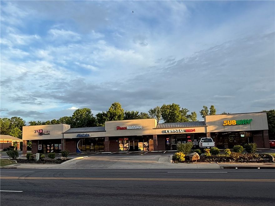 Excellent opportunity for a long term investment in one of Russellville's most thriving business districts.  Long term tenants in place with a strong, and stable, lease history. Parking lot has recently been resealed.