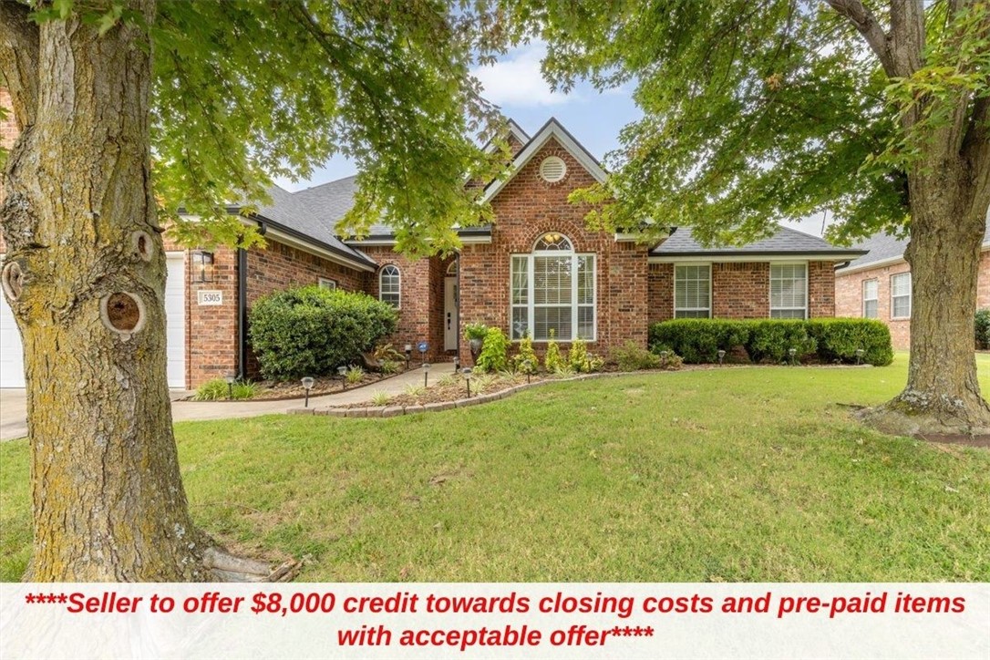Overflowing with character, this Ridgecrest Meadows home blends charm & modern upgrades for a lifestyle you’ll love. A double-sided gas fireplace elegantly divides the living spaces, while tray & vaulted ceilings, crown molding, & custom built-ins add sophistication & function. Every detail has been thoughtfully considered, from the upgraded finishes to the versatile floor plan designed for today’s needs. Kitchen & living areas connect seamlessly, creating the perfect setting for casual nights in, holiday gatherings, or lively entertaining. Step outside to an oversized covered patio surrounded by rock landscaping, offering a private retreat for morning coffee, weekend BBQs, or football season with friends. With thoughtful upgrades, modern amenities, & space designed for both comfort & entertaining, this home truly has all the bells & whistles. It’s not just a home—it’s the lifestyle you’ve been waiting for. *Seller to provide up to an 8,000 credit towards closing costs and prepaids with acceptable offer*