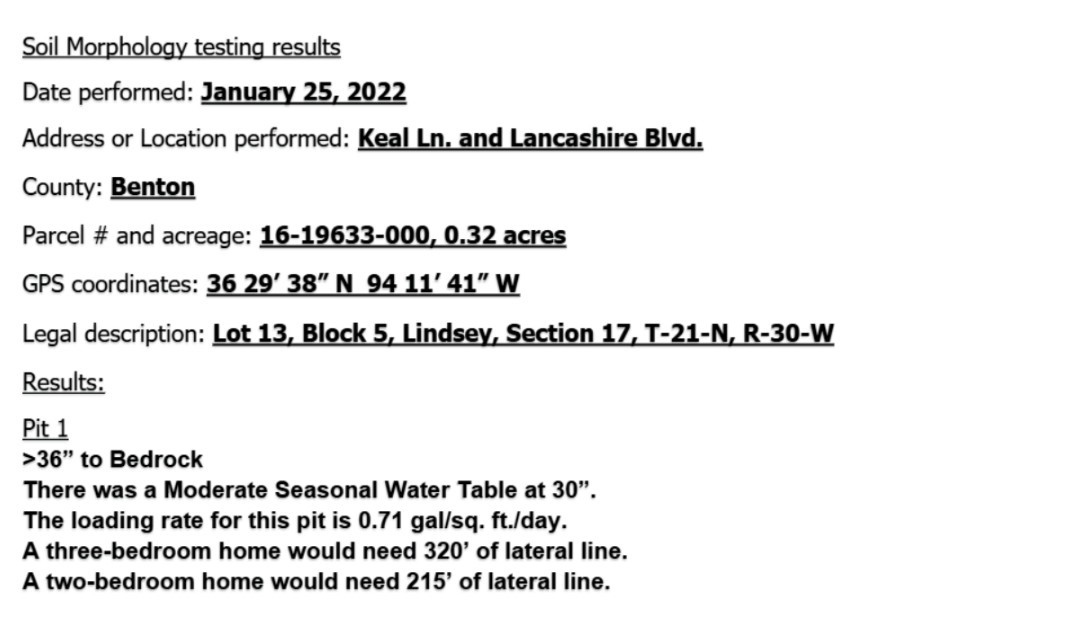 Lindsey Sub Bvv - Land