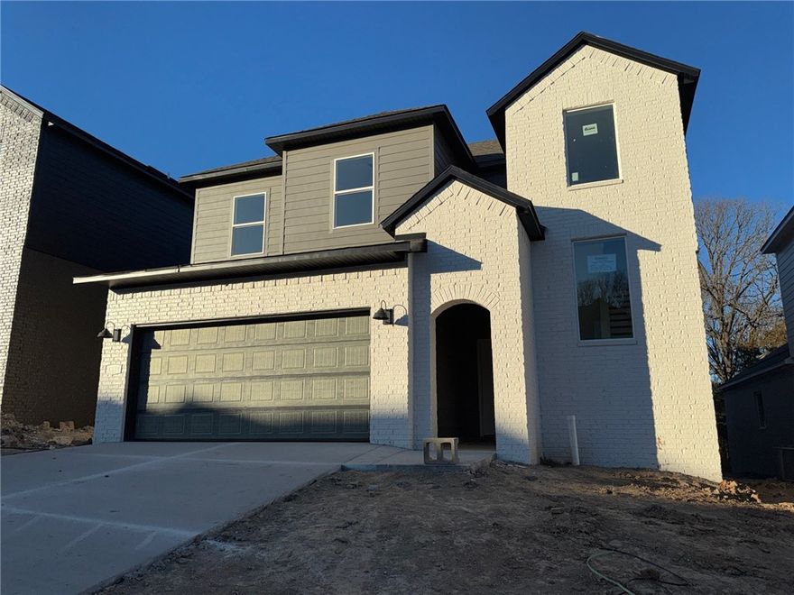 The Lovely H35P plan in Pine Hollow by D.R. Horton! This community offers two story homes with spacious living areas, perfect for entertaining and everyday comfortable living. This home features 4 bedrooms, 3.5 baths, and a game room upstairs! You’ll enjoy a beautiful modern electric fireplace with a poplar mantle in the living room! Full oak Tread Staircase with black modern handrails-Bathroom 1 will be tile flooring- Beautiful Wood Laminate click LVP first and second floor! In the kitchen, you’ll find stunning quartz countertops, tile backsplash, and a gas range. The primary bedroom has an ensuite complete with quartz countertops, dual sinks, freestanding tub, a walk-in shower with tiled walls!  The living room, each bedroom, and game room will have a fan. Home exterior features painted brick and Hardie® siding  (per plan).  Covered patio (per plan). The programmable thermostat allows you to effortlessly control your environment with the touch of a button! Taxes and parcel TBD.