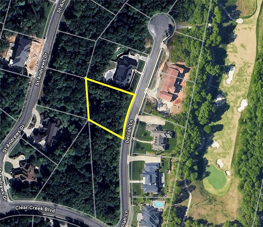 Buildable lot opportunity in coveted Clear Creek subdivision. Gated community with Clubhouse and Pool amenities. Adjacent to the Blessings Golf Club.