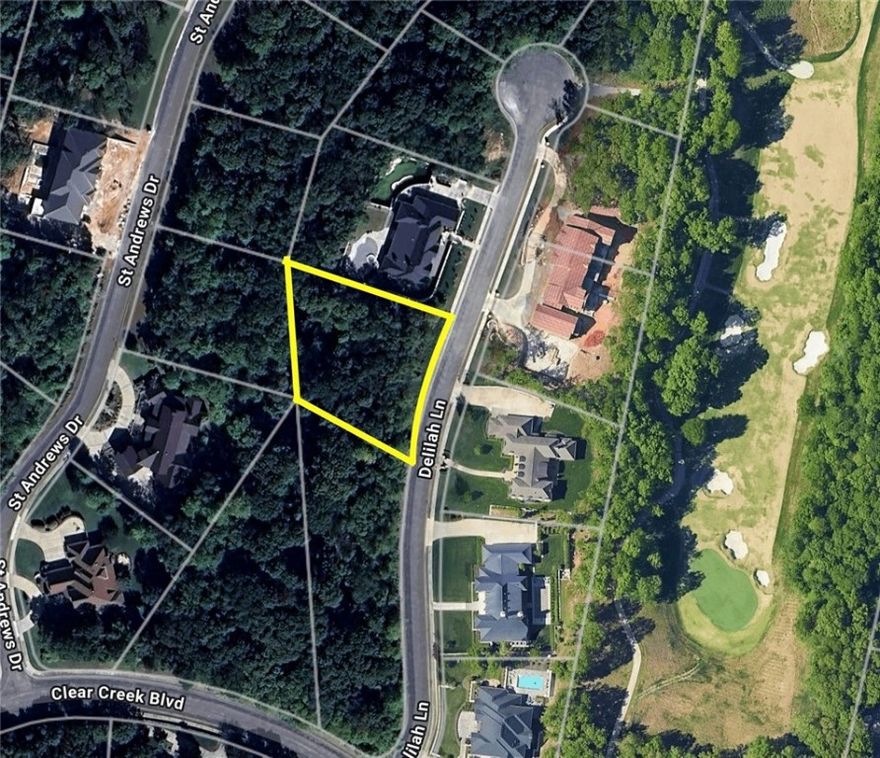 Buildable lot opportunity in coveted Clear Creek subdivision. Gated community with Clubhouse and Pool amenities. Adjacent to the Blessings Golf Club.