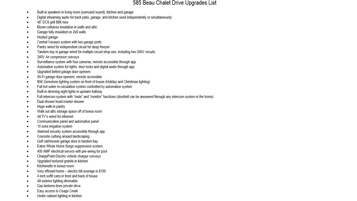 Beau Chalet Sub Highfill - Residential