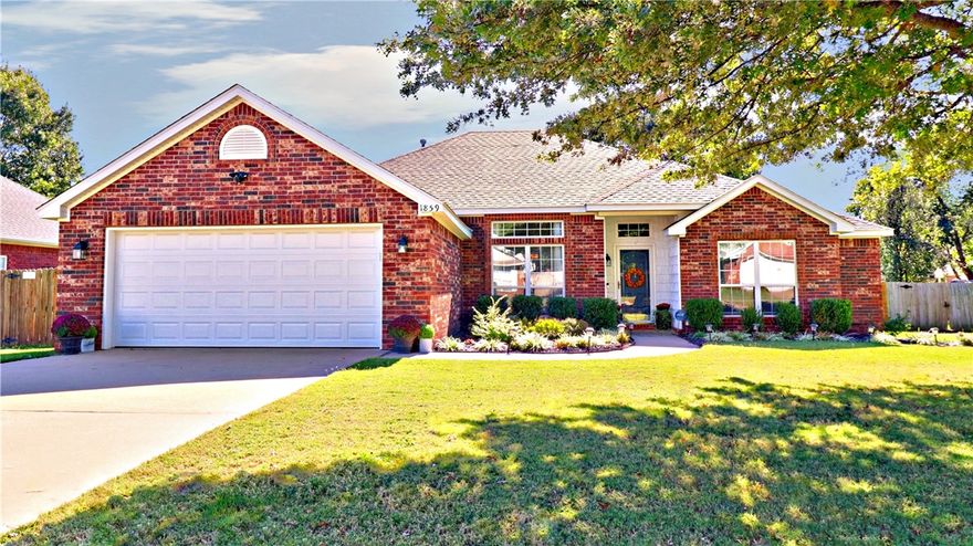 Just listed in a great location, off Wagon Wheel Road in Springdale.. Close to I-49, JB Hunt corporate, 71-B and all NWA has to offer.  Built in 1999 with 2121 sqft, this property is all brick and has been impecably maintained.  Updates include: Roof replaced in 2022, water heater replaced in 2022, insulated garage door added, two storm door have been added to the front and back doors. New carpet added in all bedrooms, new interior paint,  garage has been repainted, wood privacy fence repainted.  Home has granite countetops, real hardwood flooring in living and formal dining room.  Storage shed conveys with acceptable offer.