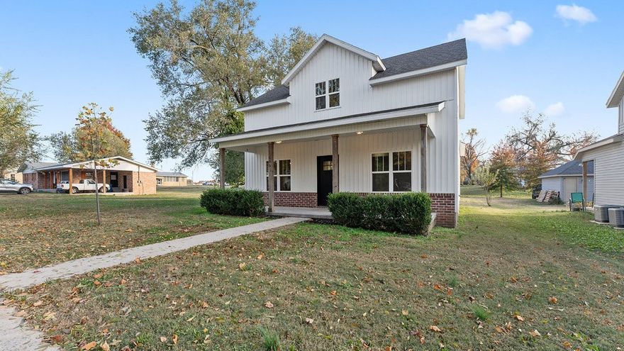 This modern farmhouse has 3 bedroom 2.5 bath home with 2 car garage has immaculate finishes throughout is ready for new owners.  This home offers instant curb appeal with its beautiful landscaping and spacious front porch. The interior features a convenient open floor plan with living, kitchen, and dining areas easily accessible. The first level master bedroom is complete with ensuite bathroom featuring gorgeous double vanity and walk in closet. Two other bedrooms and a full bath located upstairs. Located in close proximity to parks, schools, and biking and walking trails, this home has easy access to everything you will need. Welcome home!