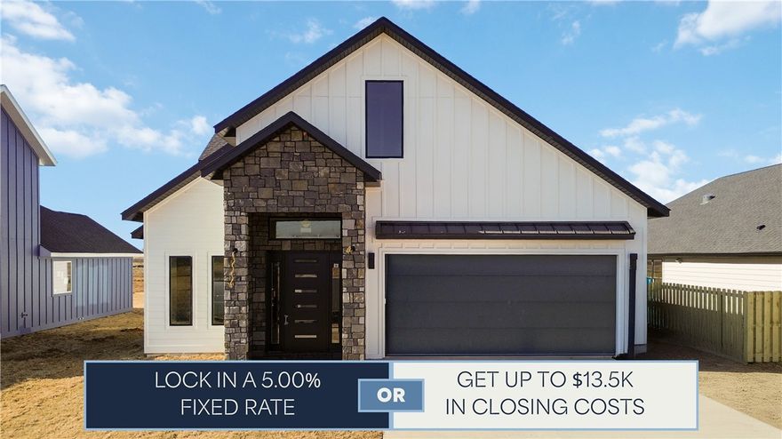 Fixed rates as low as 5.00% or $13,500 in builder/lender credit available! New construction Moonridge I home: 4 bed, 3.5 bath with vaulted ceilings and abundant natural light. Gourmet kitchen with gas range, modern appliances. Luxurious primary suite with wet room-style bath. Mudroom, covered porch, 2-car garage. Energy-efficient: Pella windows, R15 insulation, Fully fenced yard.