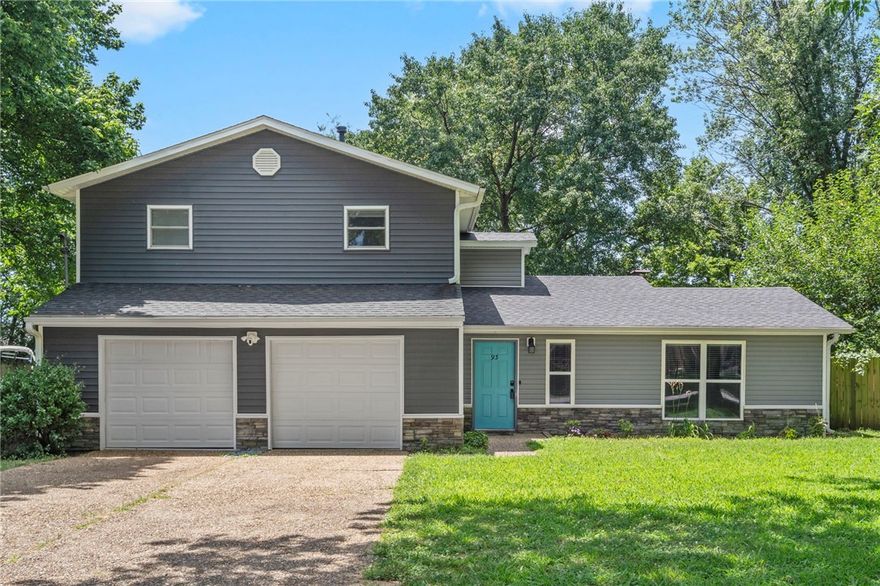 Rare opportunity to own an updated home on nearly half an acre in town.  New deck in 2024.  Electrical panel, siding, roof and HVAC replaced approximately 2019.  New windows, appliances and some flooring in 2020.  There is a whole home generator that is a back up power source for your peace of mind.  Whole home air purification system. In the winter you can cozy up to the living room's wood burning fireplace.  In addition to the 3 bedrooms there is an office/flex space.  The backyard is fully fenced and has a nice storage buildings for all your storage needs.  Enjoy the peaceful sound of the waterfall on the Koi pond.  The natural gas fire table conveys.  The 2 car garage is near the kitchen for ease of bringing in those groceries.  Great ambience with soffit can lights and under counter lights.  You'll love the convenient location near schools, parks and businesses, yet a true neighborhood feel.  This one will be popular so schedule your showing soon.