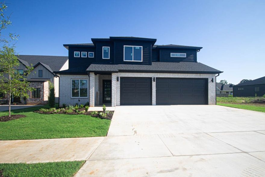 New construction modern home with gorgeous exterior in sought after community of Aurora. Enjoy the
stunning living room with custom beams, tiled linear fireplace, tons of light streaming through ample
amount of windows and open floorplan. Kitchen features large island, stainless steel appliances, gas
cooktop, custom cabinets, double ovens, massive walk in pantry and storage! Home also features a
Secondary bedroom on the main level. Spacious, private master bedroom with luxurious master bathroom. Master bath with double sinks, storage, walk-in tile shower and stand alone soaking tub. Upstairs features three large bedrooms with walk in closets and a bonus room. Huge covered patio overlooking the large lot perfect for entertaining! Aurora residents have access to TONS of community amenities. Adult pool, family pool, splash pad, bike repair station, dog wash station, elevate fitness course, sports court open air clubhouse and playground! Internet included in POA!