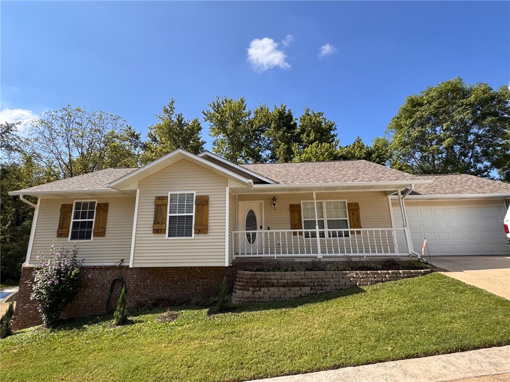GREAT & CONVIENIENT LOCATION!! Beautiful 4 bedroom, 3 bath home with a full, partially finished walkout basement. It features a two car garage on the main level and a one car garage with additional parking in the basement. The main floor has many recent renovations including the master bedroomand bathroom. New water line put in 2021. You will have no more cold showers with the new 80 gallon natural gas water heater that was installed in 2022. New roof in 2024. The basement has large living area plumbed for a kitchenette and washer/dryer hookups. It also features 1 bedroom with large walk in closet and a full bath. A great perk of living in this subdivision is each owner has a key giving you private access to walking & bike riding trails. Creekside, soccer complex, basketball and tennis courts are also within walking distance. You have a amazing view of the city fireworks from your back deck/yard. Maintenance of your lawn is paid for by the HOA dues. All of this with a wonderful park like setting.