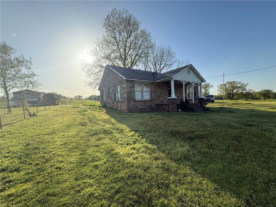 Charming Fixer-Upper on Spacious 0.85-Acre LotOpportunity awaits with this 3-bedroom, 1-bathroom rock home, nestled on a generous 0.85-acre lot. Full of potential, this property is perfect for investors or buyers looking to put their personal touch on a home.While the house is in need of repairs, it offers solid bones and plenty of character to restore or renovate to your liking. The large lot provides ample space for expansion, gardening, or simply enjoying the peaceful surroundings.Conveniently located with easy access to nearby amenities, this property is a rare find for those seeking a project with great potential. Don't miss your chance to make this house your own!Sold as-is. Schedule a showing today!
