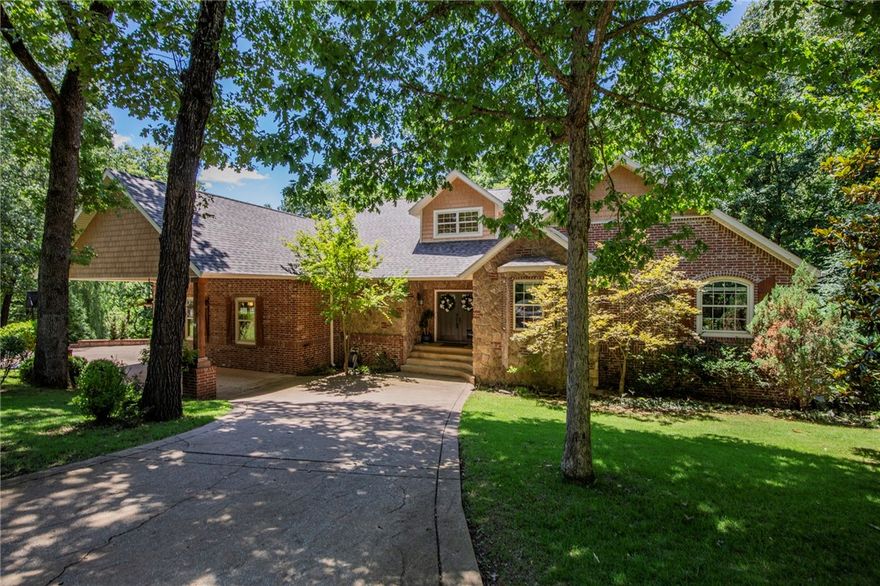 Welcome to your spacious treehouse cottage!  Situated in a quiet park like setting, it has the benefit of being close to town with the feel of your own peaceful retreat.  The home is both cozy & open for entertaining. It brings the outdoors in with its large windows, beautiful views, and natural light. The layout is open, but allows for some separation. You'll love the oversized workshop in the basement for your hobbies and projects. Home Features: 2 gas fireplaces, corner tub in primary bath, 4 decks, tons of storage, epic laundry / mud room command center, really bright view of the valley all winter, large basement with wet bar (tornado safe space), outdoor lighting system in the front of the house, circle drive w/ portico for extra sheltered parking or front sitting area, bay window in one of the rooms is the perfect reading nook, neighborhood playground with a field & pavilion. New: 2024: Roof, Gutters, & Gutter guards, pressure tank, constant pressure controller 2023: Wall paint most of 1st floor, Well pump