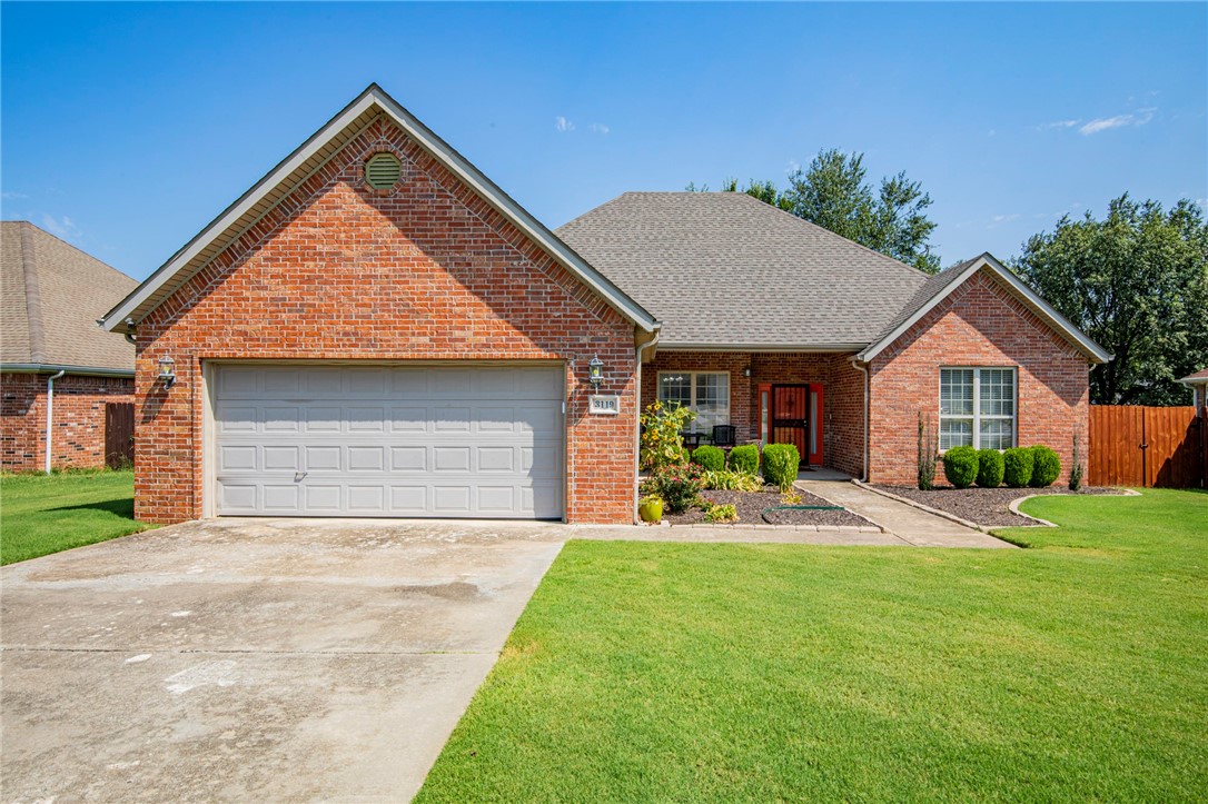 You belong in this beautiful Springdale home, tucked on a quiet street with two schools in walking distance and all of Northwest Arkansas at your fingertips. Built in 2005, the front door opens onto a foyer and grand common area containing the living room, formal dining, breakfast nook, and kitchen with bar seating. It has tray ceilings with crown molding, a brick gas fireplace, and windows facing east guaranteed to bathe the whole place in morning sun. The kitchen has granite countertops, tons of storage, and all stainless appliances. The primary bedroom is removed from the other three bedrooms, and it has a dream bathroom - spa tub, walk-in shower, and a huge closet. Out in the back, a privacy fence surrounds a shaded yard with a deck. No concerns about aging systems here - the roof was replaced in 2021 followed by the furnace in August 2023. Within three miles of the home, find Lake Fayetteville Trailhead, parks, grocery stores, multiple food options and three public schools. I-49 is only 4 miles away.