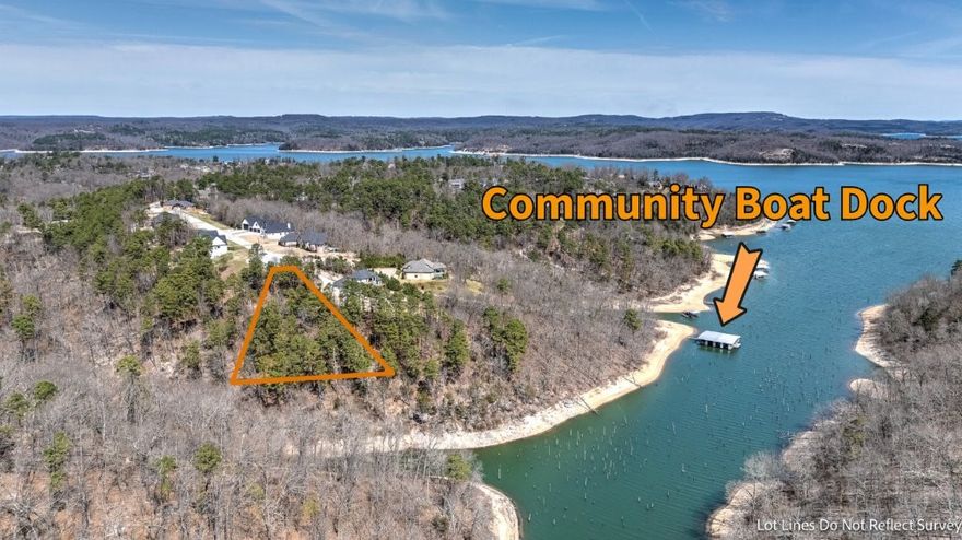 Terrific lakefront lot & community boat slip within 15 minutes of downtown Rogers! Hobbs State Park, with all its trails and treats, is about 10 minutes from the property. The neighborhood is the perfect lake enclave with only ten lots on the sprawling cul-de-sac. The land is ready for your vision; electricity & city water at street, and soil test report available as the lot requires septic. A 10X26 boat slip conveys and it's conveniently located next to the swim platform on the community dock. Concrete path allows for easy passage to the water and community dock. Your best lake life awaits!