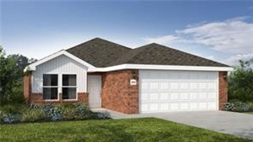 This hybrid plan offers the luxury of a brick exterior, with the affordability of cottage finishes inside. Gather around the spacious kitchen island with friends and family and enjoy the privacy of a secluded primary suite with a sizable walk-in closet. This 3 bedroom, 2 bathroom plan with modern finishes is the definition of affordable luxury. Taxes subject to change based on new construction.