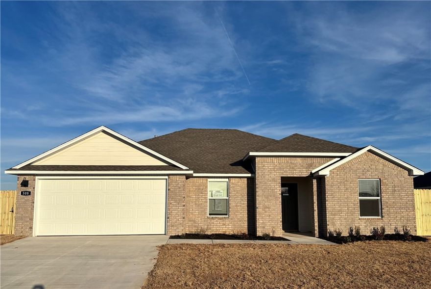 Sold before print! Beautiful Bandera Plan in Rolling Meadows, in Pea Ridge, Arkansas! Each home in Rolling Meadows is meticulously crafted with attention to detail, creating a space that feels both luxurious and welcoming. From the moment you walk through the door, you'll be greeted by modern features and spacious a layout that caters to every lifestyle. Our homes boast premium finishes and thoughtful designs, ensuring that you'll be stepping inside your own personal oasis. These homes will be complete with LVP flooring throughout (two-story plans will have carpet on stairs and upstairs) and wood shelving in all closets, pantry, and utility room. The kitchen will have quartz kitchen counters, 36-inch cabinets, and stainless-steel appliances with a Gas Range! The primary bath will feature quartz countertops, double sinks, and a walk-in shower. Each home comes with 4-sided brick with Hardie ® fascia per plan. Home will have a Garage Door Opener. Taxes and Parcel TBD.