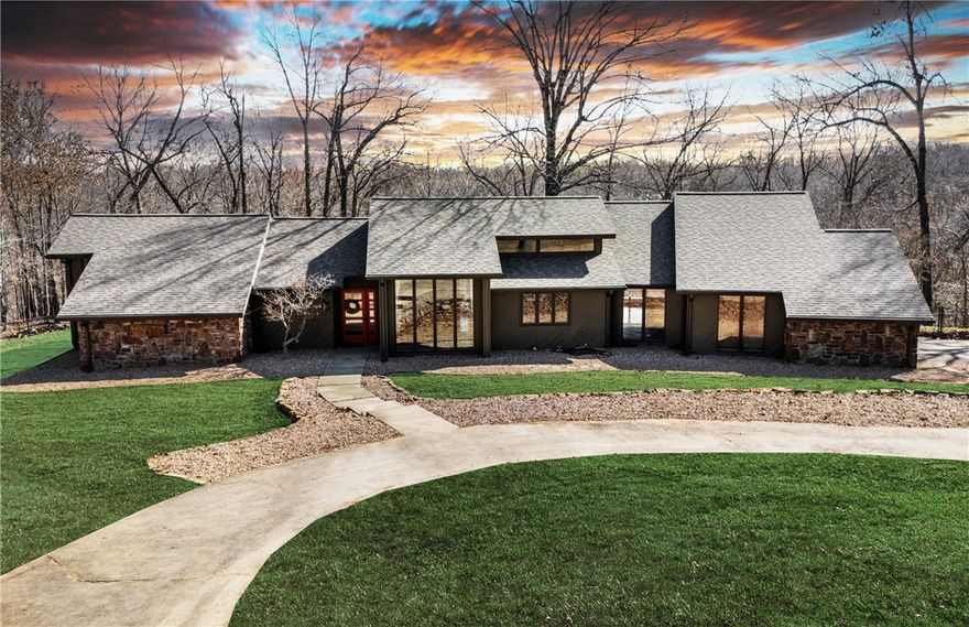 Your own private oasis awaits! This 4-bedroom, 3-bath home sits on almost 6 acres, offering total privacy and a backyard with an inground pool and sun deck. Property just underwent a complete remodel inside and out with a new roof and new HVAC. All updates and remodel done in 2023. New HVAC in 2018. primary bathroom has heated floors and towel rack. The home features a split floor plan, vaulted ceilings, built-ins, and granite countertops, with Pella windows throughout. Large bedrooms all have walk-in closets. The private guest suite with a second living room is perfect for visitors or extra entertaining space. Located in a quiet cul-de-sac with a circle driveway, this home is a must-see!