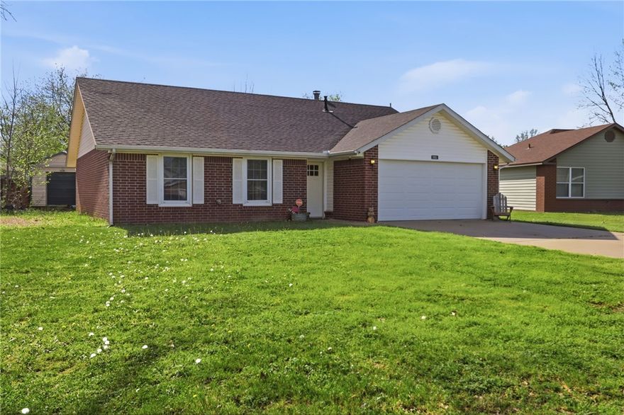 Tucked away at the end of a quiet cul-de-sac in Centerton’s desirable North Forty neighborhood, this move-in ready 4-bedroom, 2-bath all-brick home includes a flex bonus room ideal for a home office, playroom, or optional 5th bedroom.

The timeless brick exterior offers lasting curb appeal, while the functional, open layout accommodates households of all sizes. Enjoy privacy and minimal traffic on this cul-de-sac lot, plus long-term energy savings with owned solar panels—fully paid off at closing (no lease!).

Located in the Bentonville School District, you’re minutes from parks, shopping, dining, and quick access to I-49, making commuting across Northwest Arkansas easy. With flexibility, sustainability, and everyday convenience, this home checks all the boxes. Schedule your showing today.