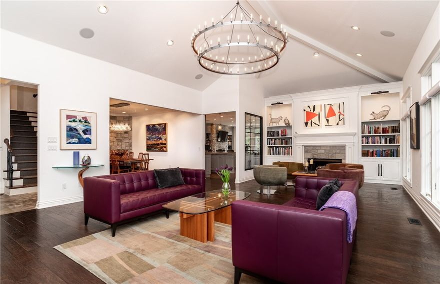 Priced BELOW estimated value! Gorgeous Pinnacle Country Club entertainer’s delight, freshly remodeled with no expense spared. Walls of windows shine tons of natural light into this open floor plan with tall and vaulted ceilings. All luxury in this designer’s special home. From the chef’s marble kitchen with double islands, to the enviable mahogany wine cellar, to the marble master bath with deep soaking tub and steam shower. Clean lines and smart design create a spectacular environment that is sophisticated, warm, and inviting. Experienced friends will walk straight out to the covered patio with skylights to be serenaded by the birds who enjoy the numerous evergreen trees that surround the property. Face-time walk-throughs & personal showings welcome. Pls see virtual tour for pool design.