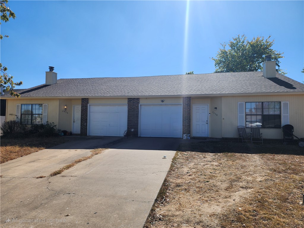 Roof and gutters recently replaced!! This duplex is an income generating investment opportunity located in the center of Rogers, and close to Highway 49. Mostly brick exterior on a concrete slab. Each unit has single car garage. Both sides tenant-occupied. These units are rarely vacant! The duplex has a fenced backyard, making it a desirable option for tenants with pets. Whether you are looking to house-hack, to force appreciation, or to buy turn-key, this is a great opportunity.