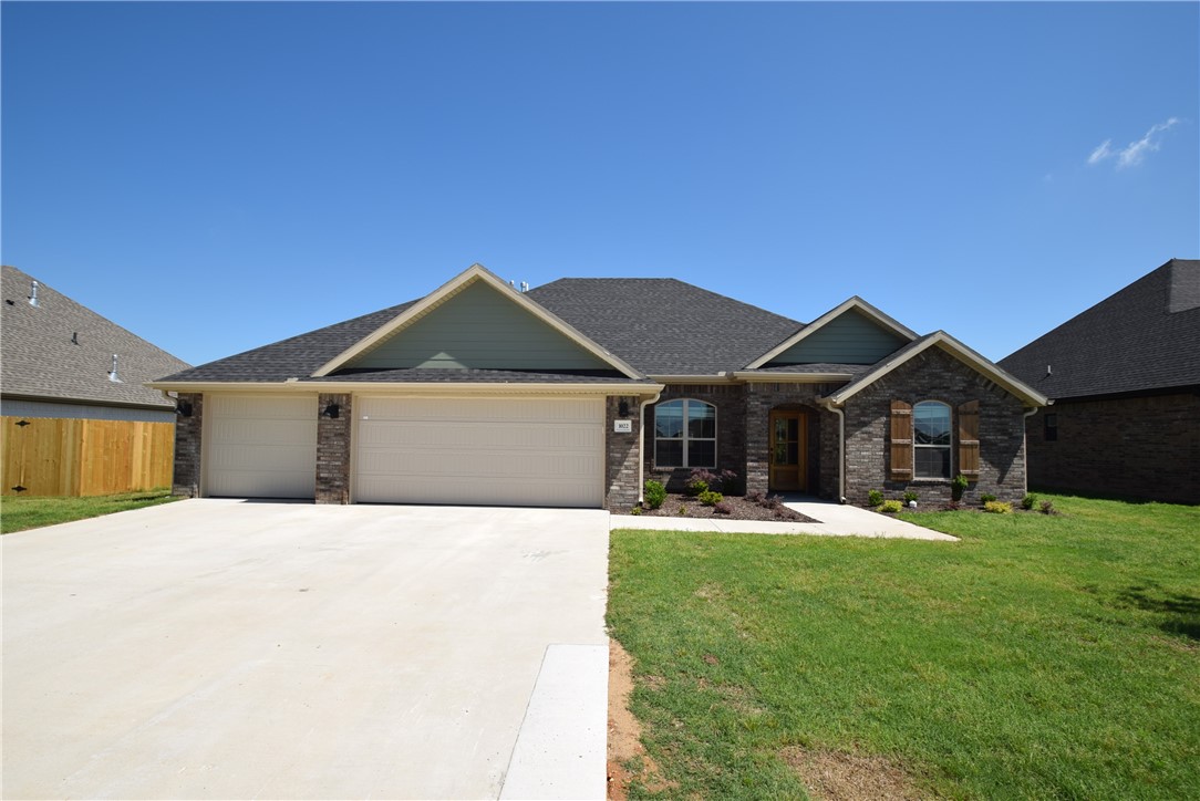 The Morton plan is a proven winner! Boasting 4 beds, 3 full baths, 3 car garage, and an elegant layout wiht open design, you'll see why it's one of the builder's most popular plans! As you pass through the stunning wood front door, you're immedately welcomed by an elegant dining area. The kitchen is the anchor of the home floating in the middle overlooking the spacious living room with beautiful corner fireplace. This home comes loaded with custom cabinets, granite counters, stainless appliances, upscale trim and crown molding, blinds, 6' whirlpool tub, gutters, fully sodded lawn and professional landscaping. Additionaly, you'll love the wonderful community pool and pavilion. Don't miss out! Schedule to see this stunning home today! * Please note gas logs are not provided for liability reasons*.