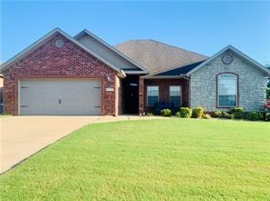 Beautiful 4 bedroom, 2 bath, 2 car garage home with split floor plan. Spacious, open concept living with upgraded amenities, walk-in closets, and 3 extra storage closets. Gas fireplace in living room & Nest Thermostat. Engineered wood floors in living room & hallways, tile in kitchen & baths, & newer carpet in bedrooms. Spacious primary suite with tray ceiling, large closet, dual sinks, walk-in shower & jetted tub. Large eat-in kitchen with granite counters, stainless steel appliances, abundant cabinet space & separate pantry. Enjoy a covered front porch and privacy fenced backyard with covered patio. Refrigerator, washer & dryer included in rent. No smoking. No basketball goals allowed in front of home. No trailers, Boats, RVs or large work trucks over 3 tons may be parked at the home. Pets negotiable. Tenant responsible for utilities, pest control, lawn maintenance, and renter's insurance. Non-refundable $45 application fee. All occupants 18+ must be credit & background checked & on the lease.
