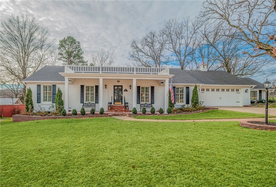 Timeless Southern-style architecture welcomes you to this beautifully maintained home in the highly sought-after North Ridge subdivision, known for its established setting with mature trees & distinctive homes. Offering 3,030 sq ft, 4 bedrooms, & 3.5 baths, the home sits on a spacious .51-acre lot. Inside, the expansive layout includes formal living & dining rooms, a comfortable family room, & a versatile bonus room. A mix of original & updated wood flooring and plantation shutters throughout add to the charm of this home. The kitchen offers custom cabinetry with a built-in hutch in the eat-in dining area. Outdoor living is a highlight of this property featuring a screened-in back porch, rear patio, hot tub deck with pergola roof, & an additional large patio off the bonus room overlooking the park-like backyard. With generous indoor spaces and multiple outdoor living areas, this home offers a wonderful balance of space, comfort, and outdoor enjoyment in one of Fayetteville’s most special neighborhoods. Sold As Is.