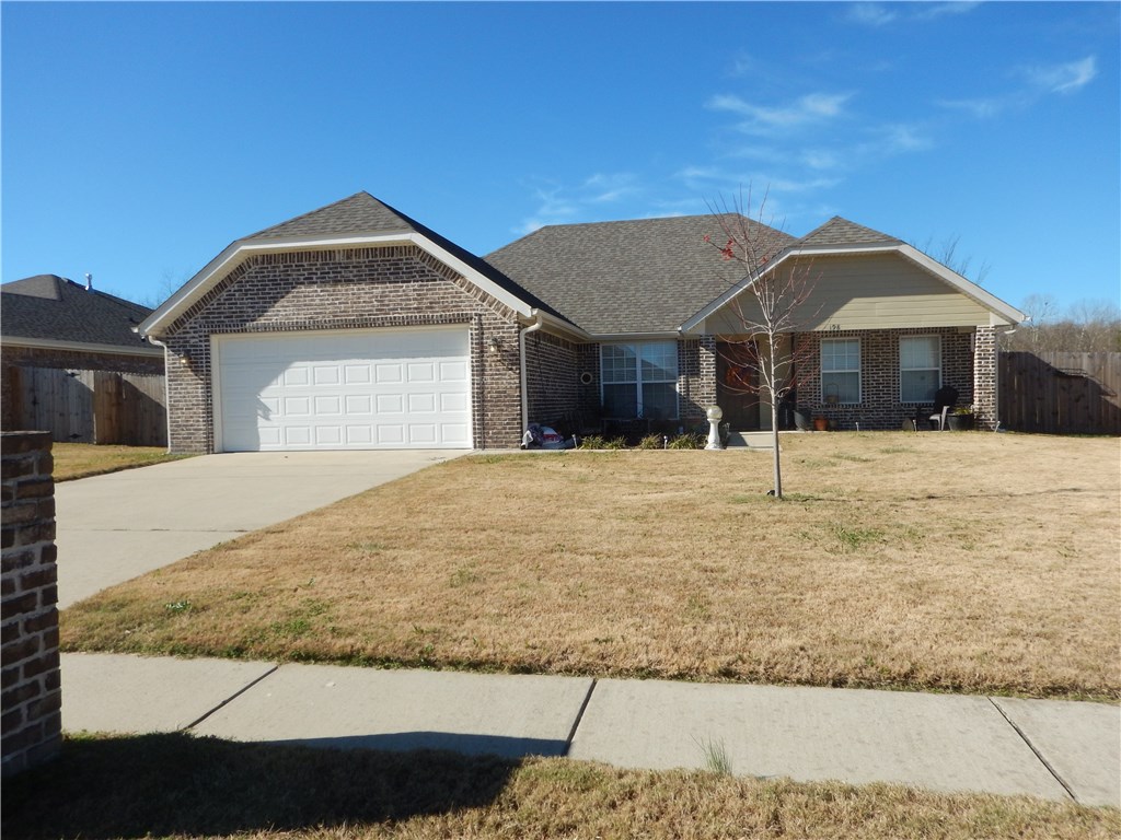 Charming home in great location! Close to schools, shopping, and restaurants. This home has level lot in a quiet neighborhood with a field behind the house to see deer. Covered porch and deck with pergola covering. New roof in 2019. Vaulted ceilings with crown molding, ceiling fans, gas log fireplace.